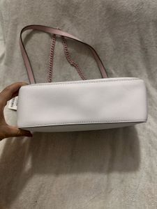 DKNY Pink &amp; White Crossbody Bag