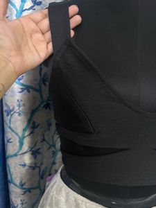 Chic Black Wrap Crop Top