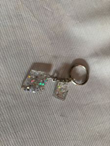 Sparkly Resin Keychain