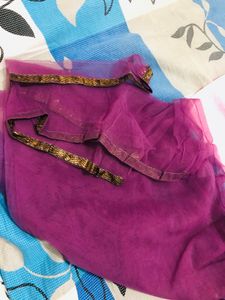 Elegant Purple Anarkali Dress