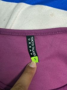 Purple Ruched Tank Top