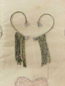 Rhinestone Dangle Ear Climbers