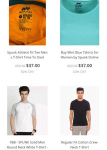 Bright Orange Athletic T Shirt