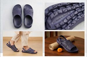 Premium Navy Clog Sandals