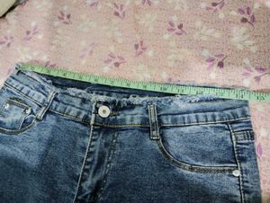 Flared Blue Wash Jeans