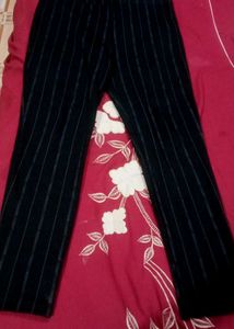 Pinstripe Black Pants