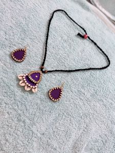 Bohemian Style Necklace and Earrings Set