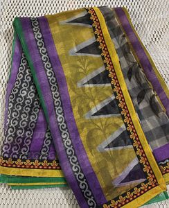 Elegant Printed Cotton Saree