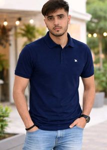 Men's Navy Blue Polo T-Shirt