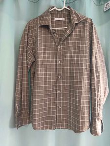 Mango Men's Checkered Long Sleeve Shirt