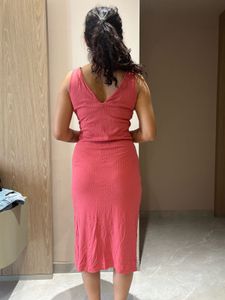Ribbed Pocket Dress