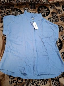 Light Blue Collared Blouse