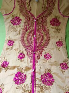 Embroidered Kurta only Top