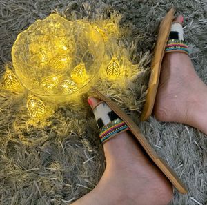 Handcrafted Ikat Printed Flat Sandals