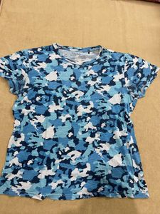 Moda Rapido Blue Camo Tee Loose fit