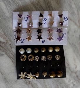 Assorted Stud Earrings Set
