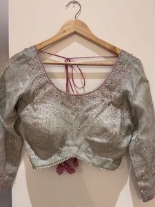 Embellished Blouse to wear with saree or lehenga