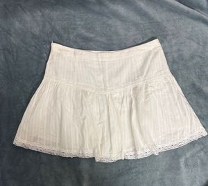ZARA lace trim skort