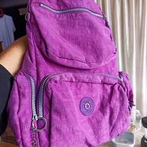 Purple Kipling Backpack