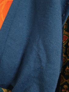 Blue Printed woollen Kurta