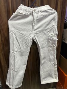 WHITE DENIM PANTS