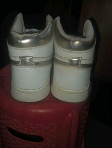 Men's White High-Top Sneakers