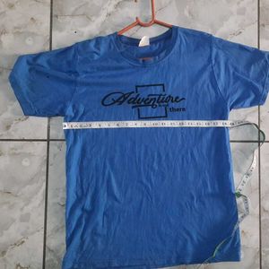 Blue Crew Neck T-Shirt
