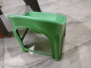 Bright Green Plastic Chair for Kids