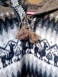 Unisex Wool Blend Hooded Sweater