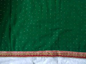 vintage Emerald Green Embellished Dupatta