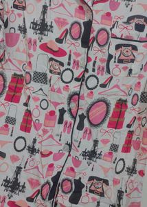 Cute Fashion Print Pajama Set For 36 Bust