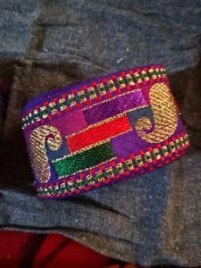 Colorful Striped Banarasi borders  (3)