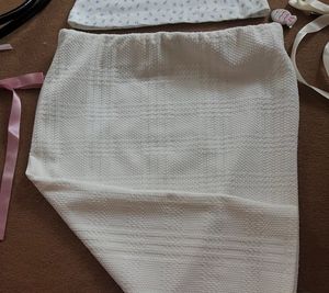 White Textured forever21 Skirt