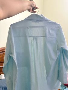 Light Blue Classic Button-Up Shirt