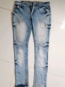 Stylish Acid Wash Denim Jeans