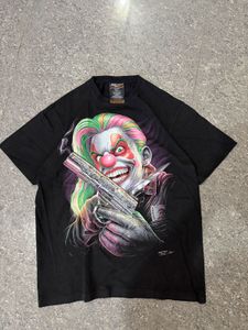 y2k Rock Chang Joker Studded Graphic Tee
