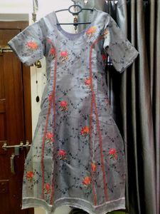 Handstitched Floral Kurta Set 😀