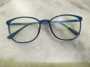Stylish Blue Round Frame Glasses