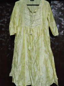 Embellished Yellow Kurta