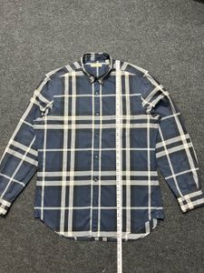Men's Blue Checkered Casual Shirt