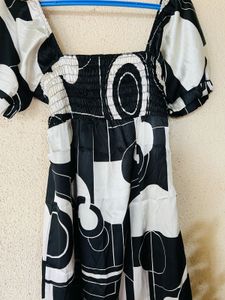 Abstract Print Mini Dress