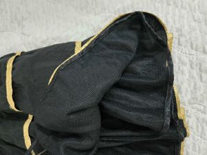 Black Tiered Skirt with Gold Trim waist 30