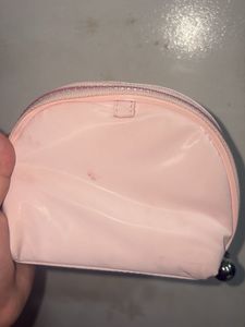 Cute Pink Velvet Makeup Pouch