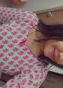Pretty Pink Floral Print Kurta