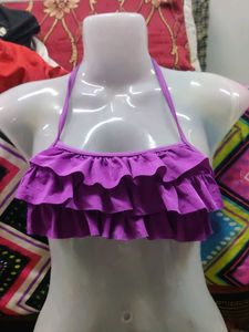 Stylish Frill Non Paded Knot Bra