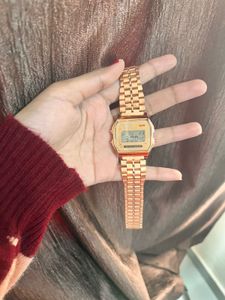Vintage Gold-Tone Digital Watch
