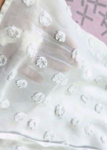 Chic White Textured Puff Sleeve Top