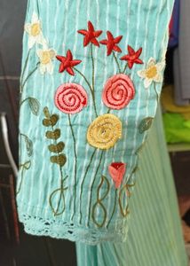 Embroidery Kurta With Free Gift 🎁
