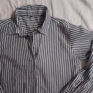 Classic Striped Button-Up Shirt