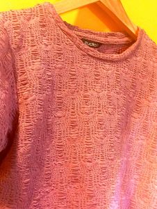 Textured Crop Top